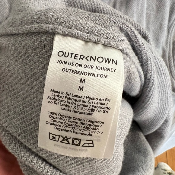 Outerknown blanket shirt dress Heather grey NWT szM - Picture 5 of 5